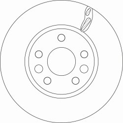 Brake Disc TRW DF6546 OE Ref 40 20 620 00R