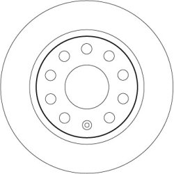 Brake Disc TRW DF6553 OE Ref 5Q0615601C