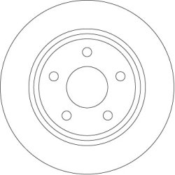 Brake Disc TRW DF6556 OE Ref 2196429