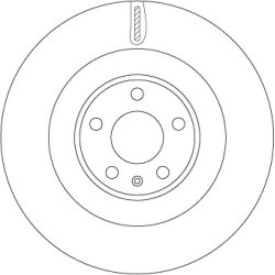 Brake Disc TRW DF6570 OE Ref 42510T7WA01