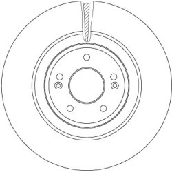 Brake Disc TRW DF6572 OE Ref 51712-J5250