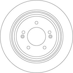 Brake Disc TRW DF6573 OE Ref 58411D4650