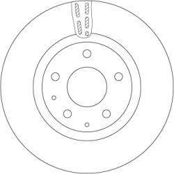 Brake Disc TRW DF6575 OE Ref BDWK33251