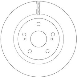 Brake Disc TRW DF6576 OE Ref 5531168R00