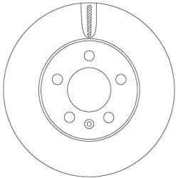 Brake Disc TRW DF6584 OE Ref 2Q0615301G