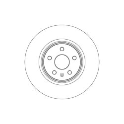 Brake Disc TRW DF6585S OE Ref 13598064