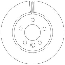 Brake Disc TRW DF6589S OE Ref 2N0615301A