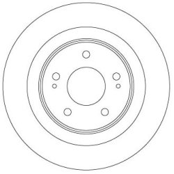Disque de frein TRW DF6598 pour MITSUBISHI ASX, ECLIPSE, OUTLANDER TRW