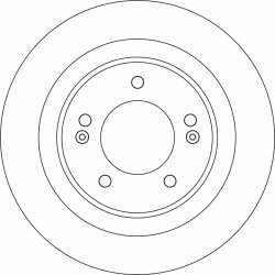 Brake Disc TRW DF6599 OE Ref 58411-A6200