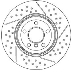 Brake Disc TRW DF6601S OE Ref 34 20 6 797 600