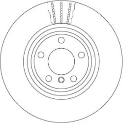 Brake Disc TRW DF6602S OE Ref 6 797 605