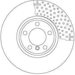 Brake Disc TRW DF6603S OE Ref 6 792 223
