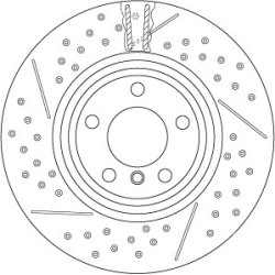 Brake Disc TRW DF6606S OE Ref 6 797 598