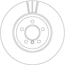 Brake Disc TRW DF6607S OE Ref 6 797 607