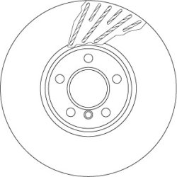 Brake Disc TRW DF6611S OE Ref 34 11 6 785 669