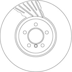 Brake Disc TRW DF6614S OE Ref 6 894 384