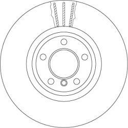 Brake Disc TRW DF6615S OE Ref 6 793 125