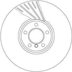 Brake Disc TRW DF6623S OE Ref 6 789 544