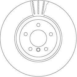 Brake Disc TRW DF6624S OE Ref 6 763 827