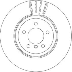 Brake Disc TRW DF6625S OE Ref 6 763 824