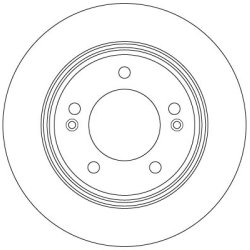 Disque de frein TRW DF6627 pour HYUNDAI, KIA OE 58411-3X300 TRW