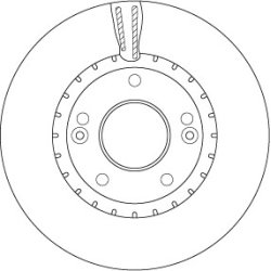 Brake Disc TRW DF6628 OE Ref 51712-2V000