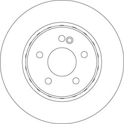 Brake Disc TRW DF6646S OE Ref A 000 423 05 12