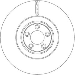Brake Disc TRW DF6651S OE Ref C2D61076