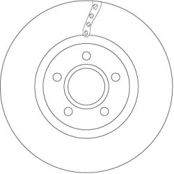 Brake Disc TRW DF6653 OE Ref 31381375