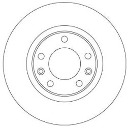 Disque de frein TRW DF6656 pour CITROËN, DS, VAUXHALL, PEUGEOT OE 1609582880 TRW