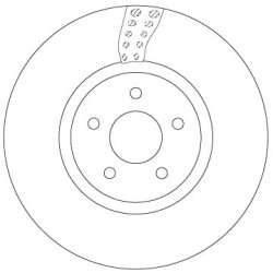 Disque de frein TRW DF6662S pour FORD OE 1770767 TRW