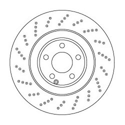 Brake Disc TRW DF6668S OE Ref 2184210412
