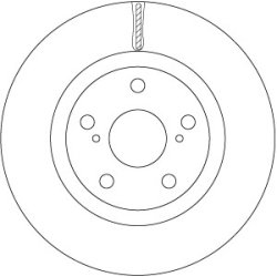 Brake Disc TRW DF6675 OE Ref 43512-06150