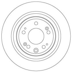 Disque de frein TRW DF6678 pour HONDA ACCORD OE 42510-TL0-G51 TRW