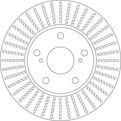 Disque de frein TRW DF6679 pour TOYOTA AURIS, COROLLA OE 43512-02330 TRW