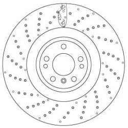 Disque de frein TRW DF6687S pour MERCEDES OE A1664210912 TRW