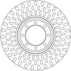 Brake Disc TRW DF6688S OE Ref 2996033