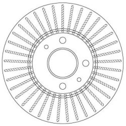 Brake Disc TRW DF6693 OE Ref 86 71 005 977