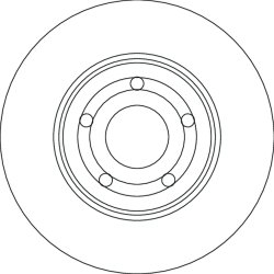 Brake Disc TRW DF6708 OE Ref 2384229