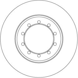 Brake Disc TRW DF6711 OE Ref 1488311