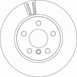 Brake Disc TRW DF6715 OE Ref 6 861 649