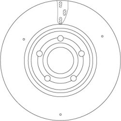 Brake Disc TRW DF6717S OE Ref 2474210412