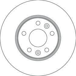 Brake Disc TRW DF6720S OE Ref 6000619994