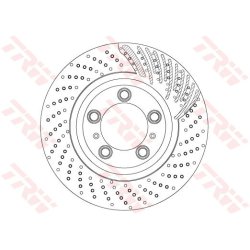 Brake Disc TRW DF6721S OE Ref 991 351 404 01