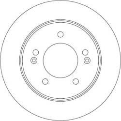 Brake Disc TRW DF6725 OE Ref 58411C9500