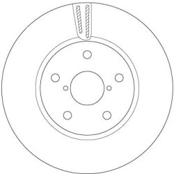 Brake Disc TRW DF6727S OE Ref 26300AL000