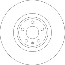 Brake Disc TRW DF6729S OE Ref 4M0615301AB