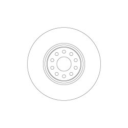 Brake Disc TRW DF6733S OE Ref 3QF615301C