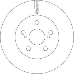 Brake Disc TRW DF6734 OE Ref 4351247060