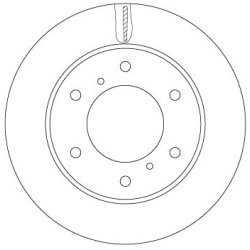 Brake Disc TRW DF6735 OE Ref 6000609712